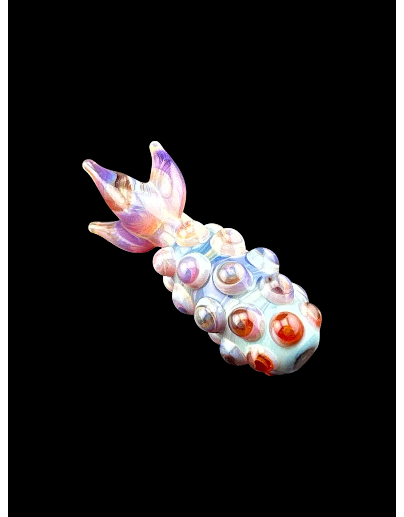 Goose Glass Amber Purple Pineapple Pendant