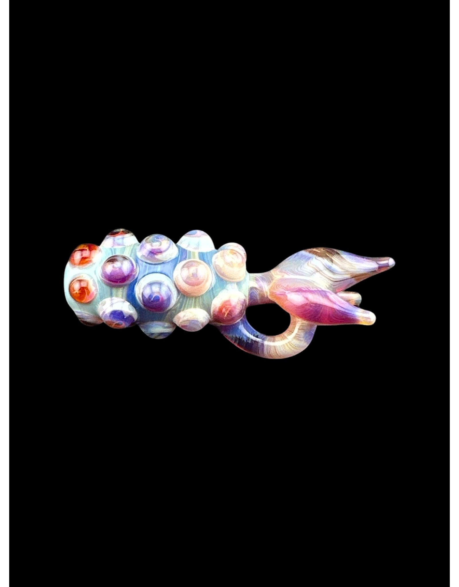Goose Glass Amber Purple Pineapple Pendant
