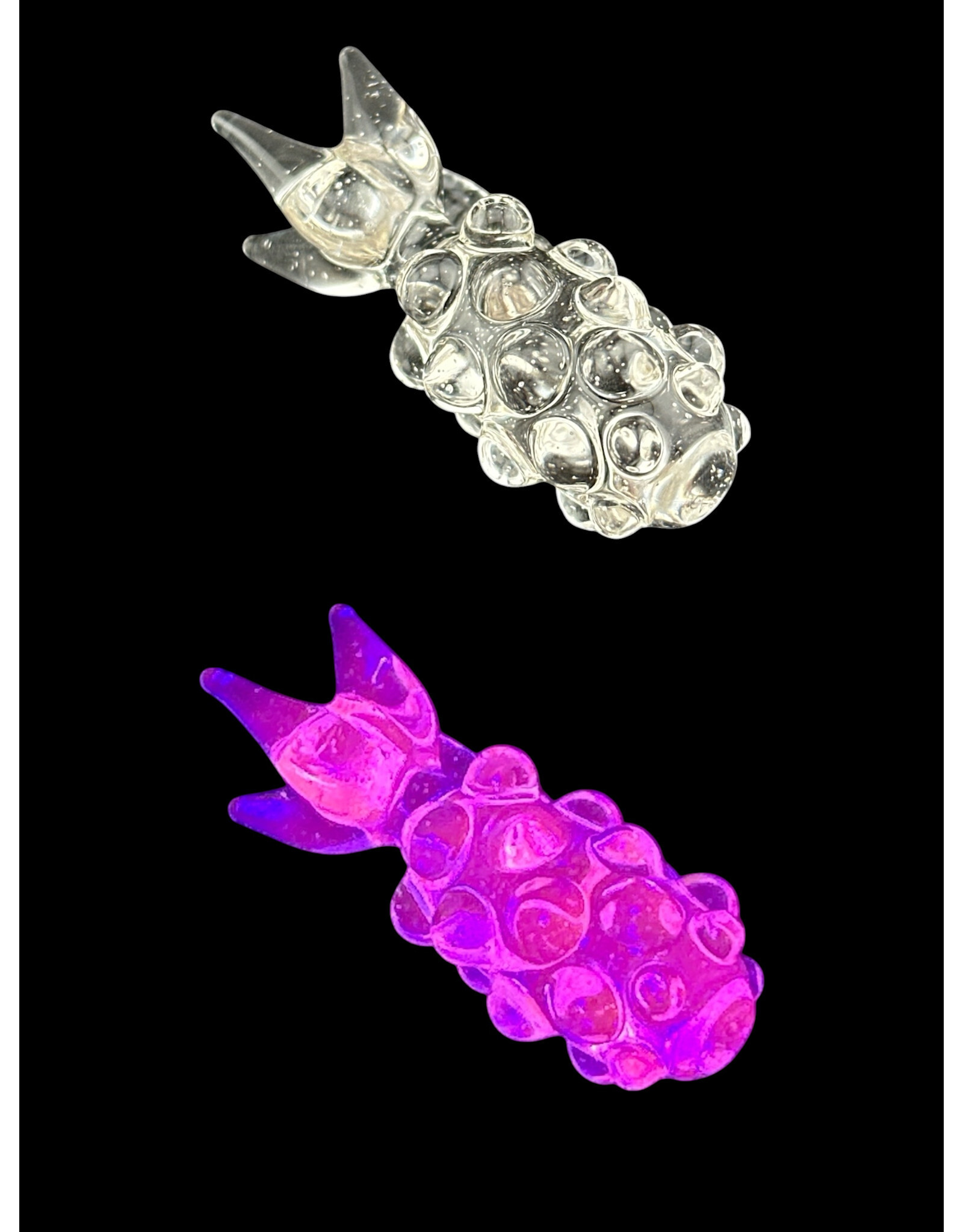 Goose Glass UV Pink Pineapple Pendant