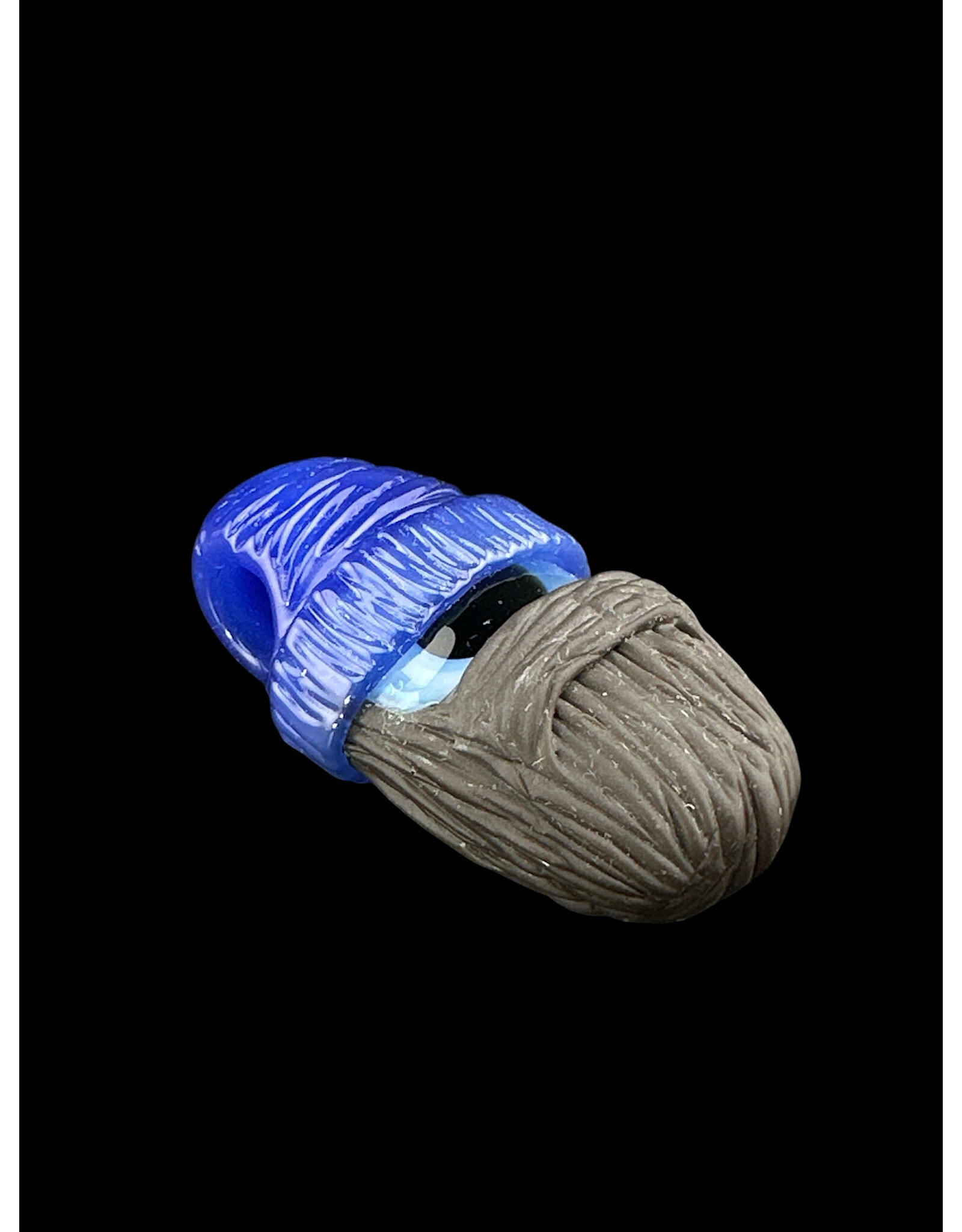 junkie glass Junkie Glass Bearded Eyeball With Blue Beanie Pendant