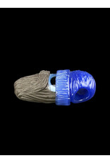 junkie glass Junkie Glass Bearded Eyeball With Blue Beanie Pendant