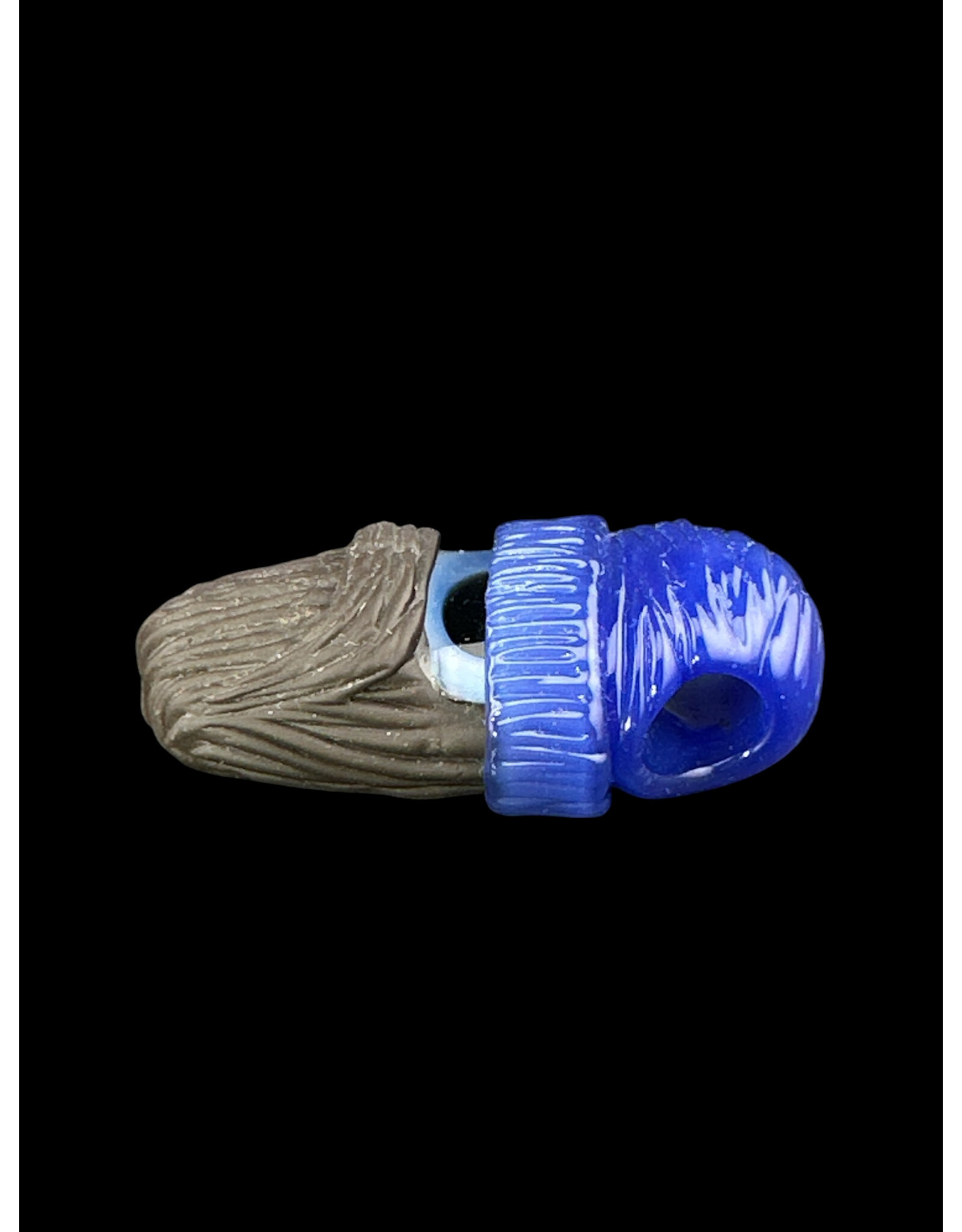 junkie glass Junkie Glass Bearded Eyeball With Blue Beanie Pendant