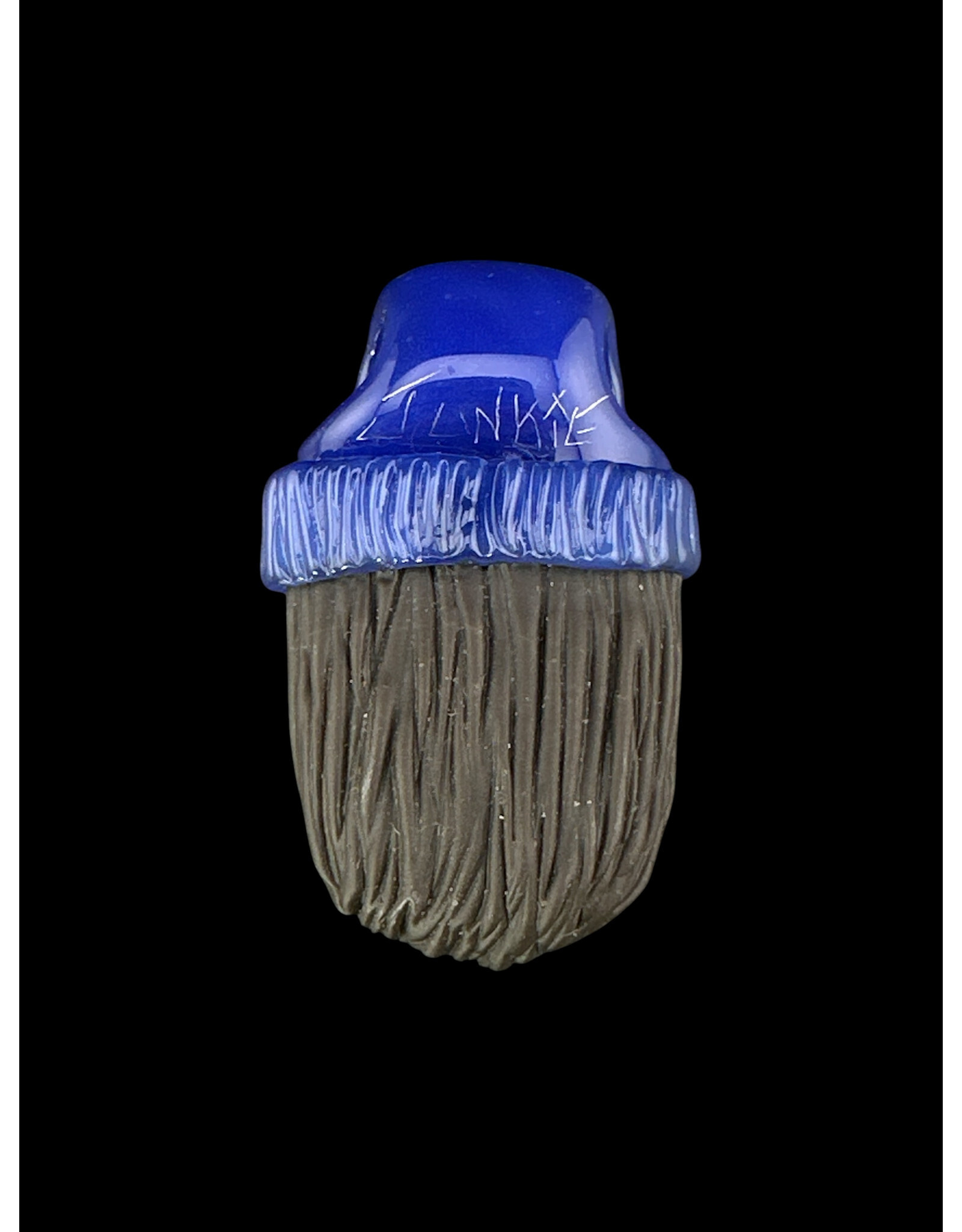 junkie glass Junkie Glass Bearded Eyeball With Blue Beanie Pendant