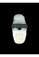 junkie glass Junkie Glass CFL White Bearded Eyeball With Beanie Pendant