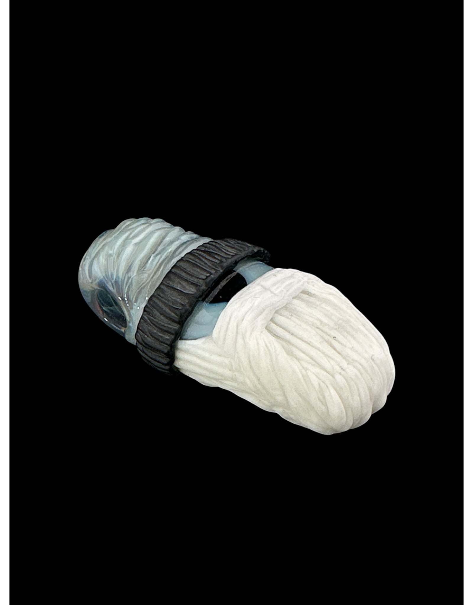 junkie glass Junkie Glass CFL White Bearded Eyeball With Beanie Pendant