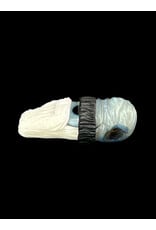 junkie glass Junkie Glass CFL White Bearded Eyeball With Beanie Pendant
