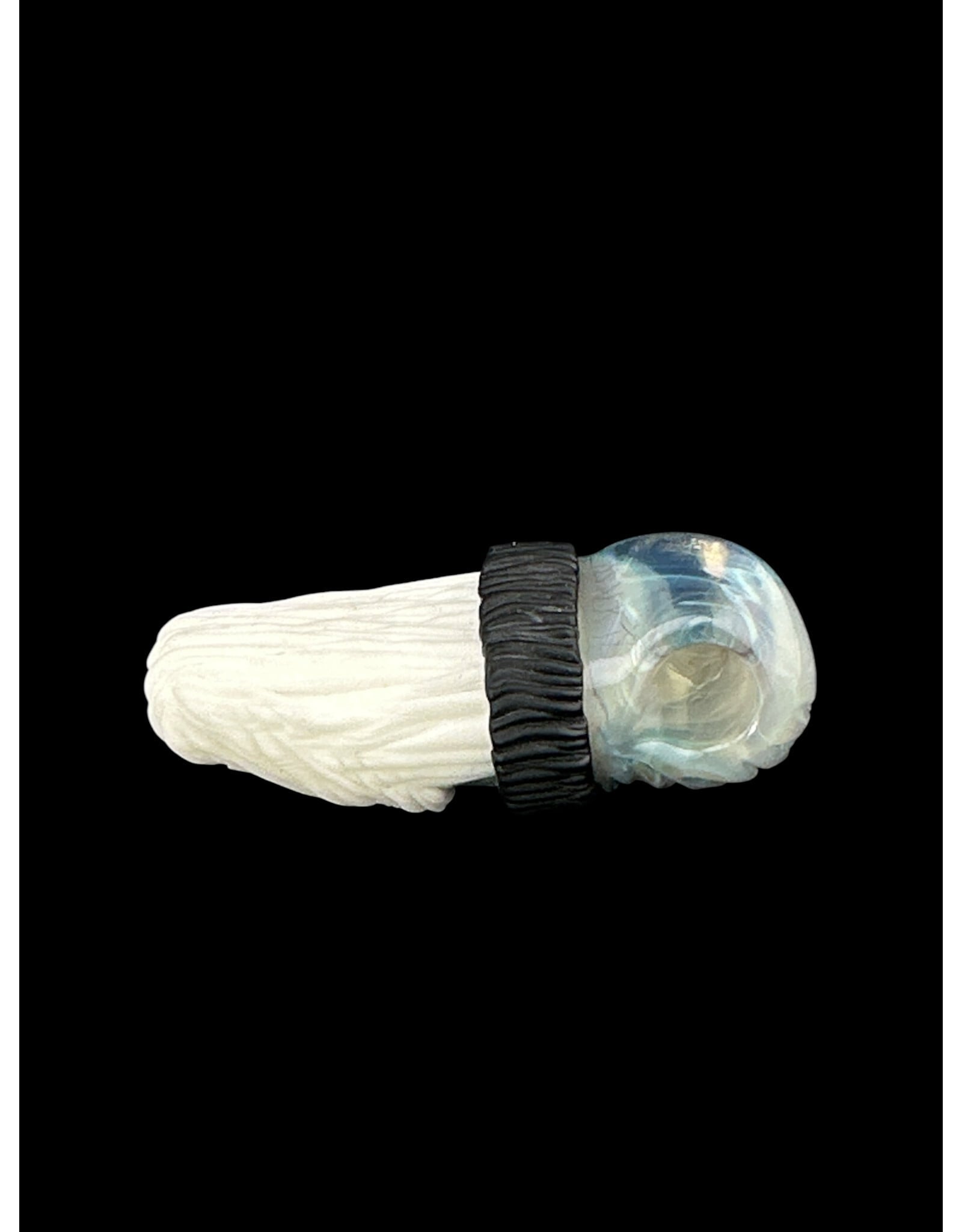 junkie glass Junkie Glass CFL White Bearded Eyeball With Beanie Pendant