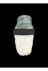 junkie glass Junkie Glass CFL White Bearded Eyeball With Beanie Pendant