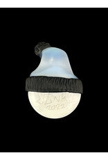 junkie glass Junkie Glass Mini Eyeball With Blue FOOFY Beanie Pendant