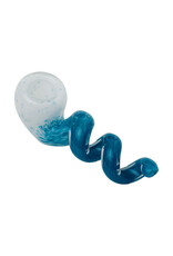Human Grade Corkscrew White And Blue Frit