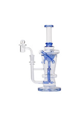 Human Grade Human Grade 10.25" Straight Recycler - Blue
