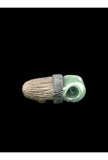 junkie glass Junkie Glass Bearded Eyeball With Green Beanie Pendant