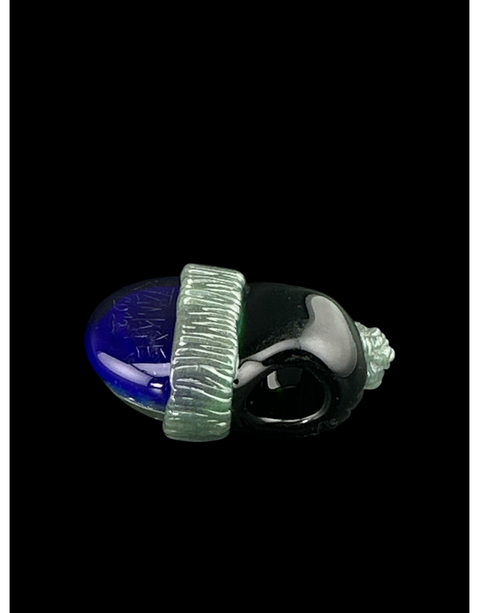 junkie glass Junkie Glass Mini Eyeball With Black FOOFY Beanie Pendant