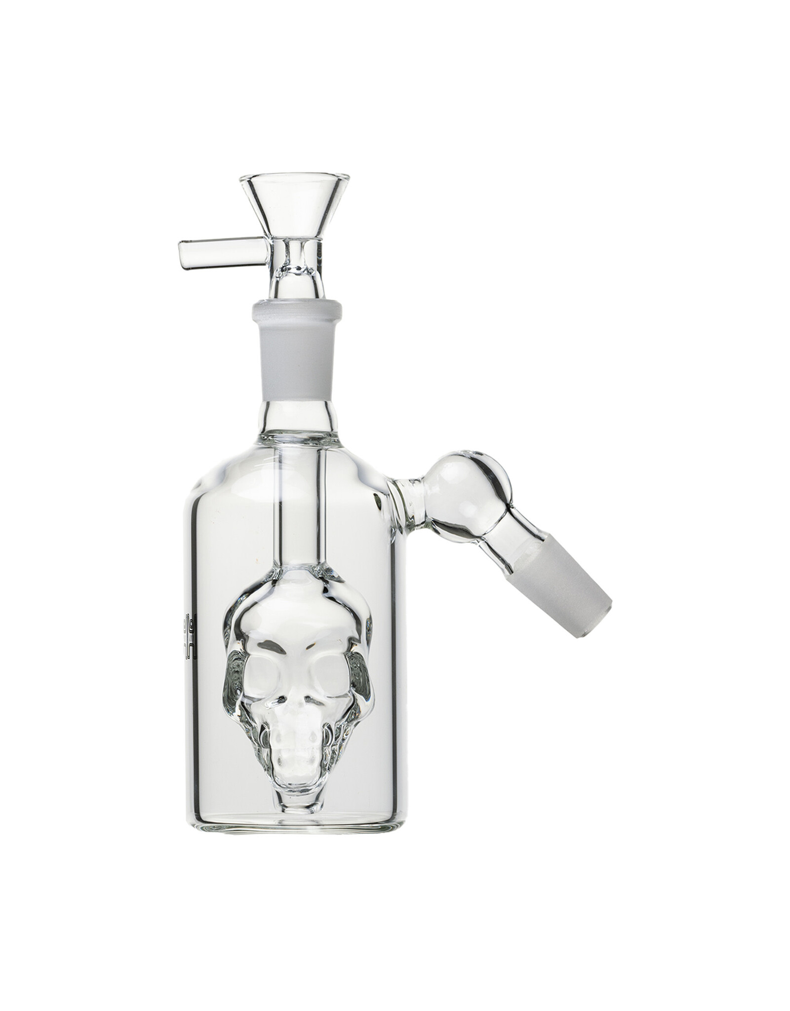 Human Grade Human GradeThe Skull Clear Ash Catcher 14mm 45 Degree