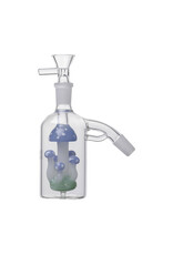Human Grade Human Grade Light Blue Shroom Ash Catcher 14mm 45 Degree