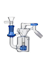 Human Grade Human Grade 45 Degree Recycler Ash Catcher Blue Accent