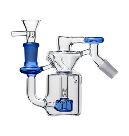 Human Grade Human Grade 45 Degree Recycler Ash Catcher Blue Accent