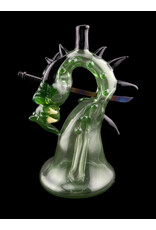 Tony Kazy Small Dragon With Metal Sword Green