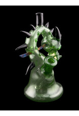 Tony Kazy Small Dragon With Metal Sword Green