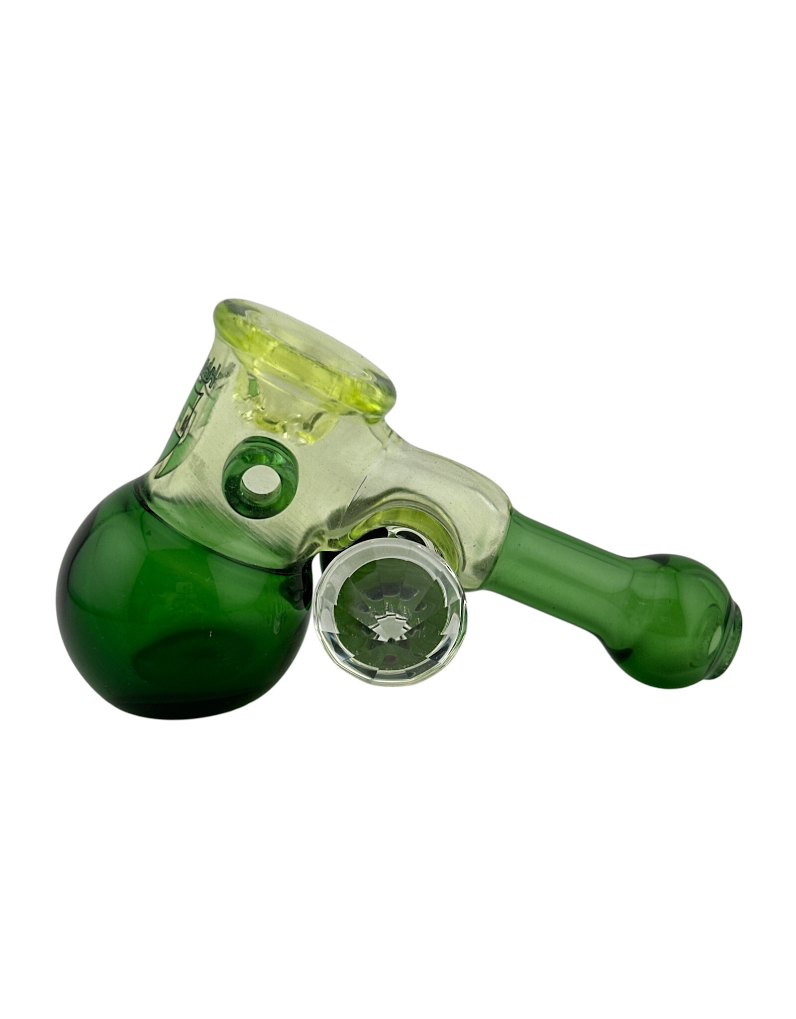 Illadelph Illadelph UV Hammer Dry Pipe With Faceted Opal Window and Reversal label