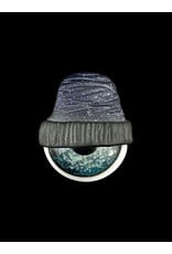 junkie glass Junkie Glass Mini Eyeball With Blue Beanie Pendant