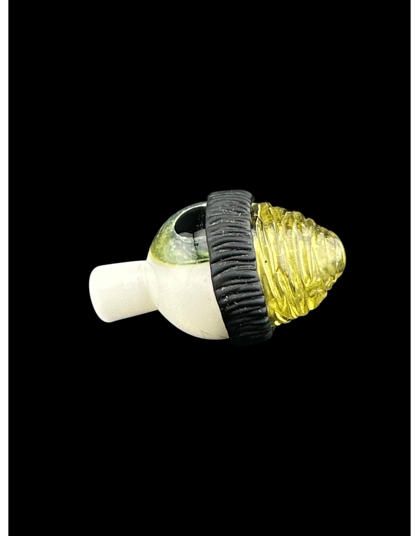 junkie glass Junkie Eyeball With Yellow Beanie Bubble Cap