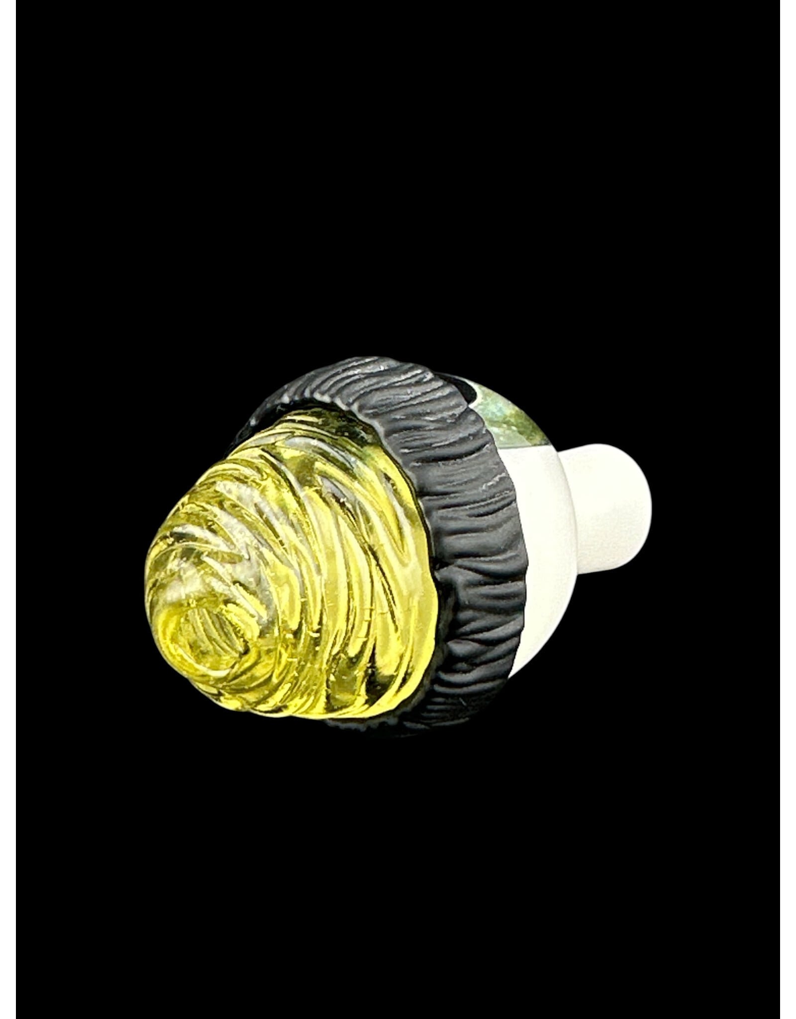 junkie glass Junkie Eyeball With Yellow Beanie Bubble Cap