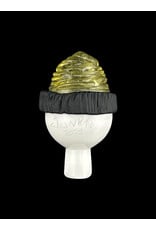 junkie glass Junkie Eyeball With Yellow Beanie Bubble Cap