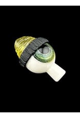 junkie glass Junkie Eyeball With Yellow Beanie Bubble Cap