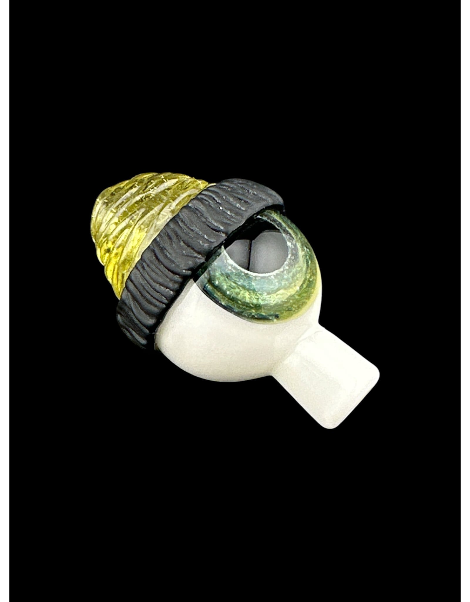 junkie glass Junkie Eyeball With Yellow Beanie Bubble Cap