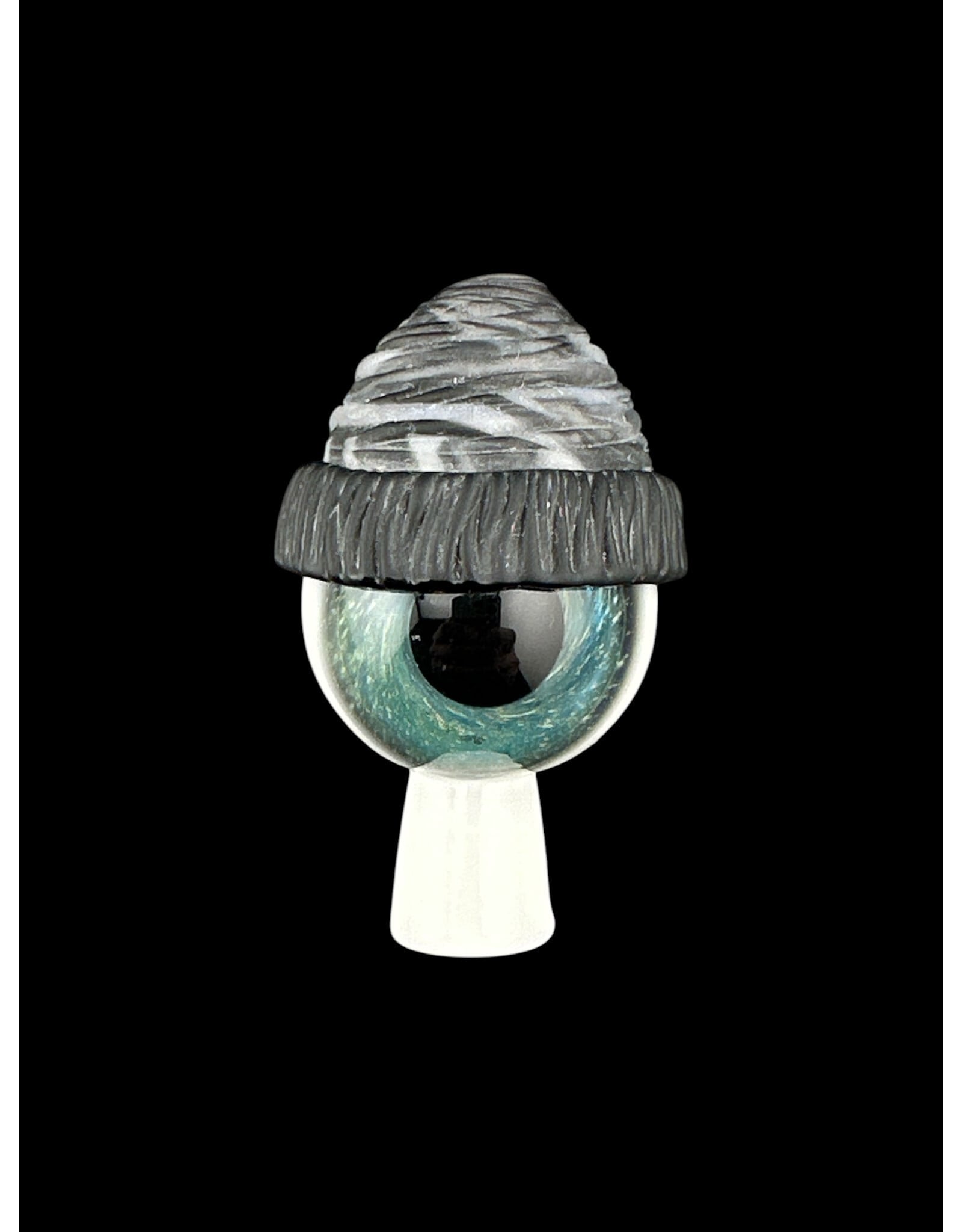 junkie glass Junkie Eyeball With Black Beanie Bubble Cap