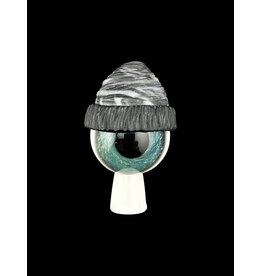 junkie glass Junkie Eyeball With Black Beanie Bubble Cap