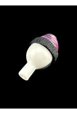 junkie glass Junkie Eyeball With Purple Beanie Bubble Cap