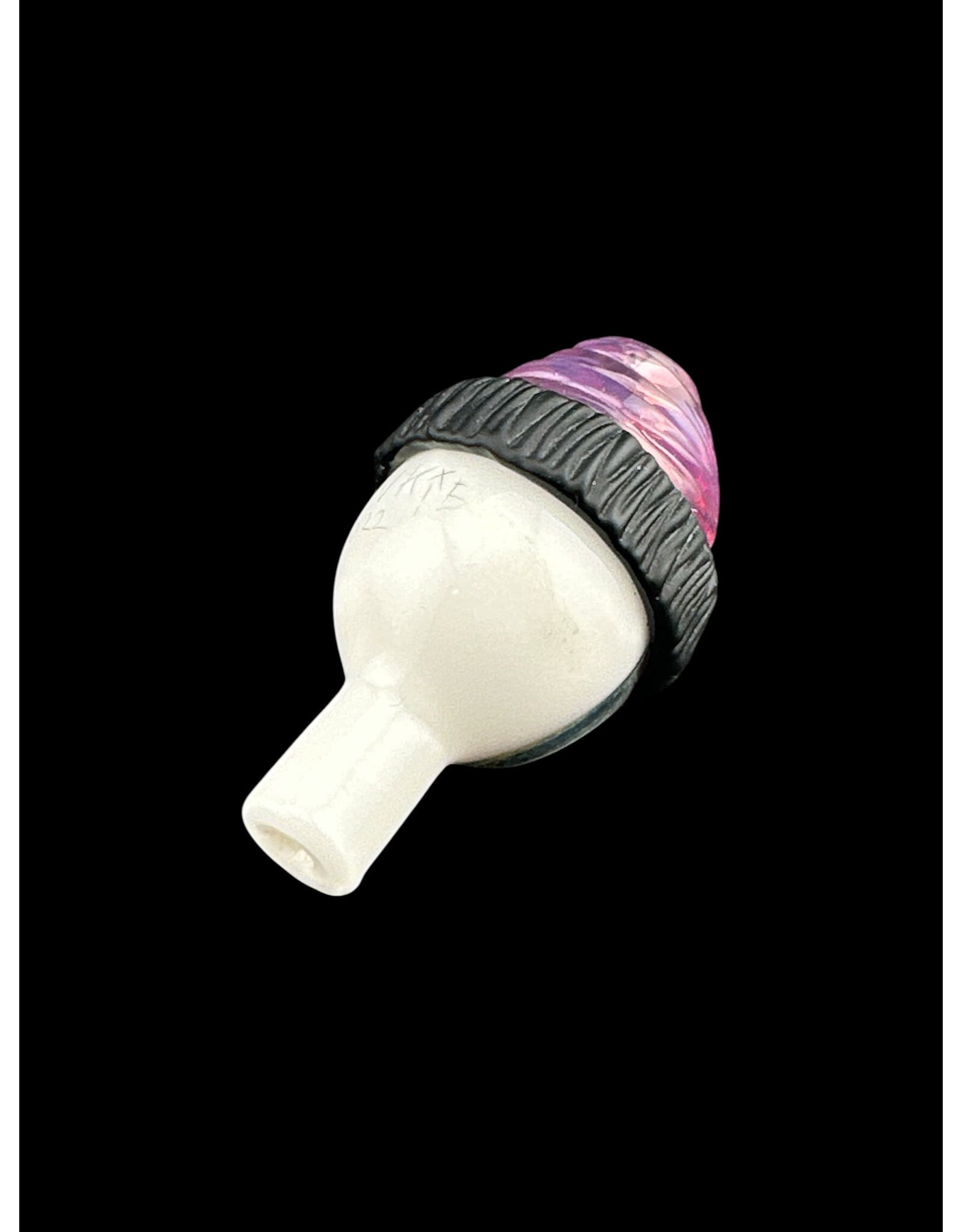 junkie glass Junkie Eyeball With Purple Beanie Bubble Cap