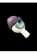 junkie glass Junkie Eyeball With Purple Beanie Bubble Cap