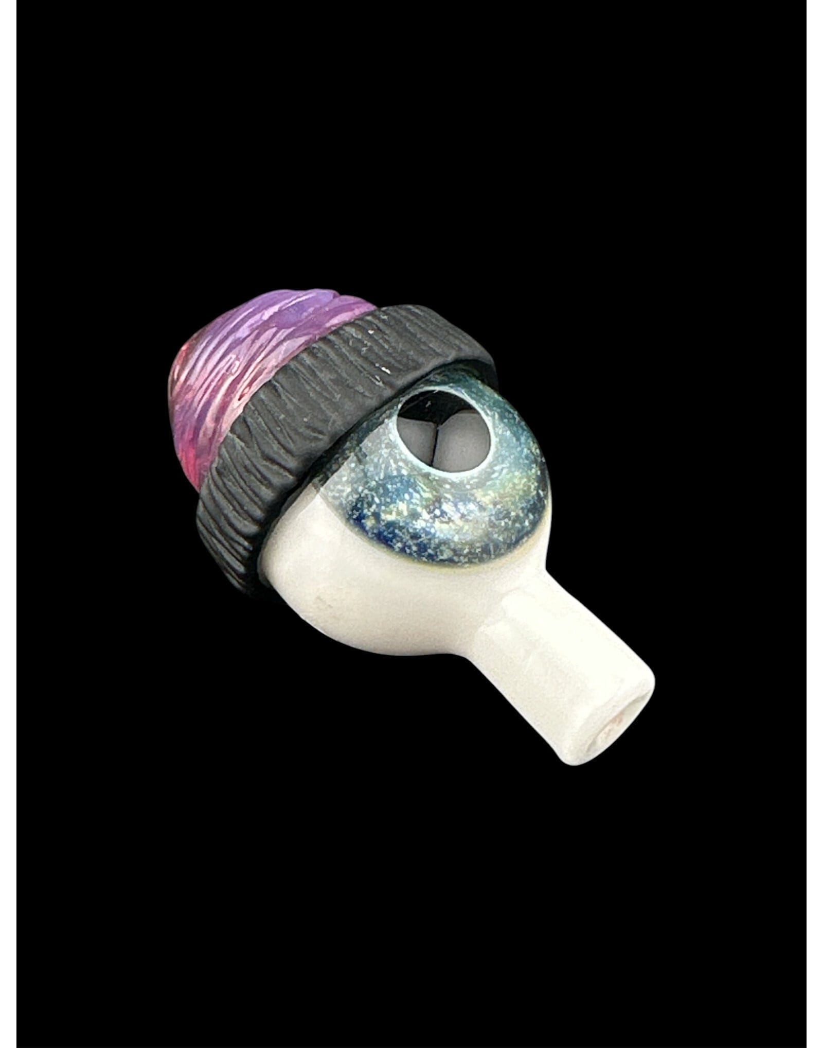 junkie glass Junkie Eyeball With Purple Beanie Bubble Cap