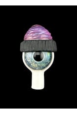 junkie glass Junkie Eyeball With Purple Beanie Bubble Cap