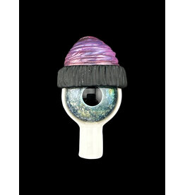 junkie glass Junkie Eyeball With Purple Beanie Bubble Cap