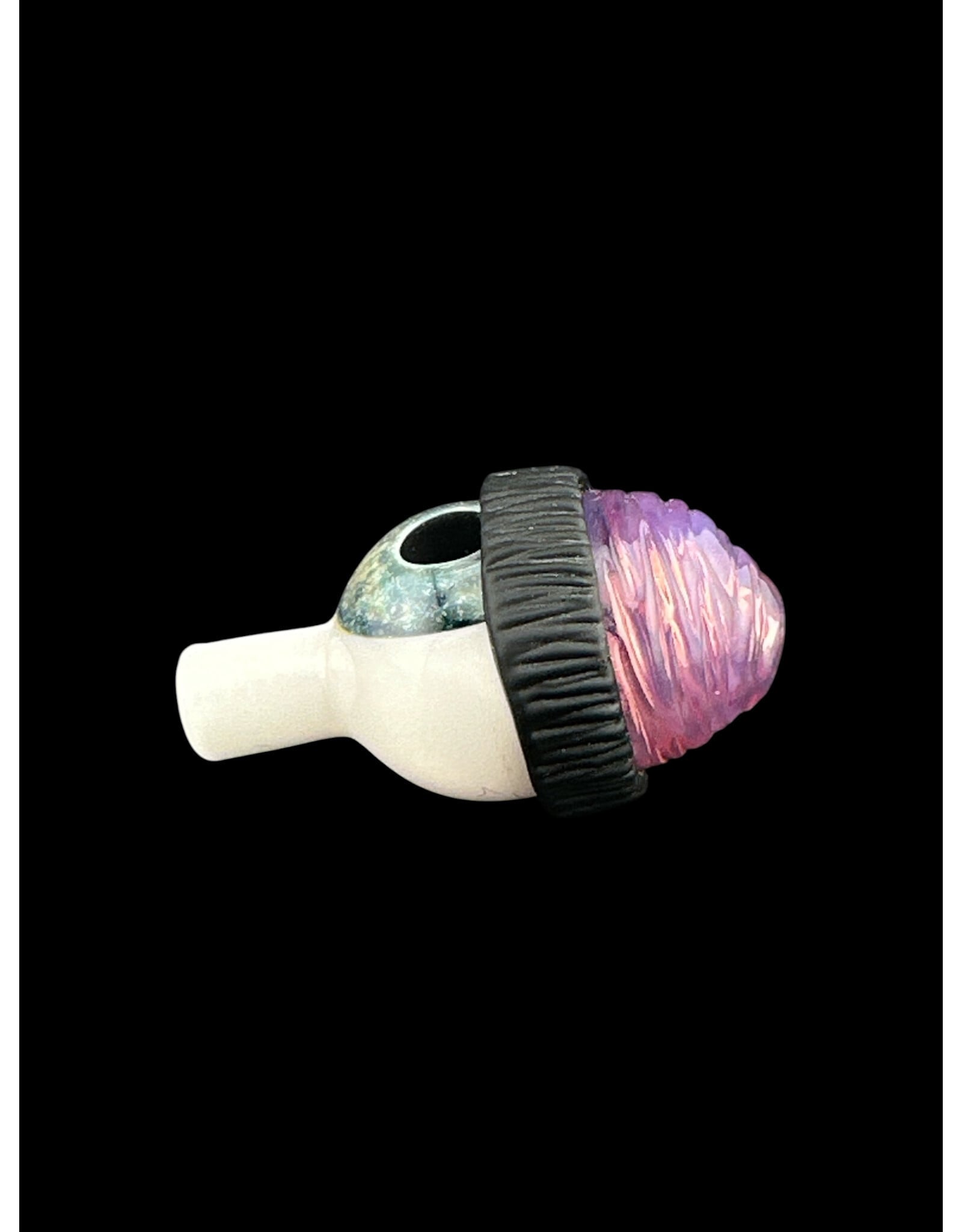 junkie glass Junkie Eyeball With Purple Beanie Bubble Cap