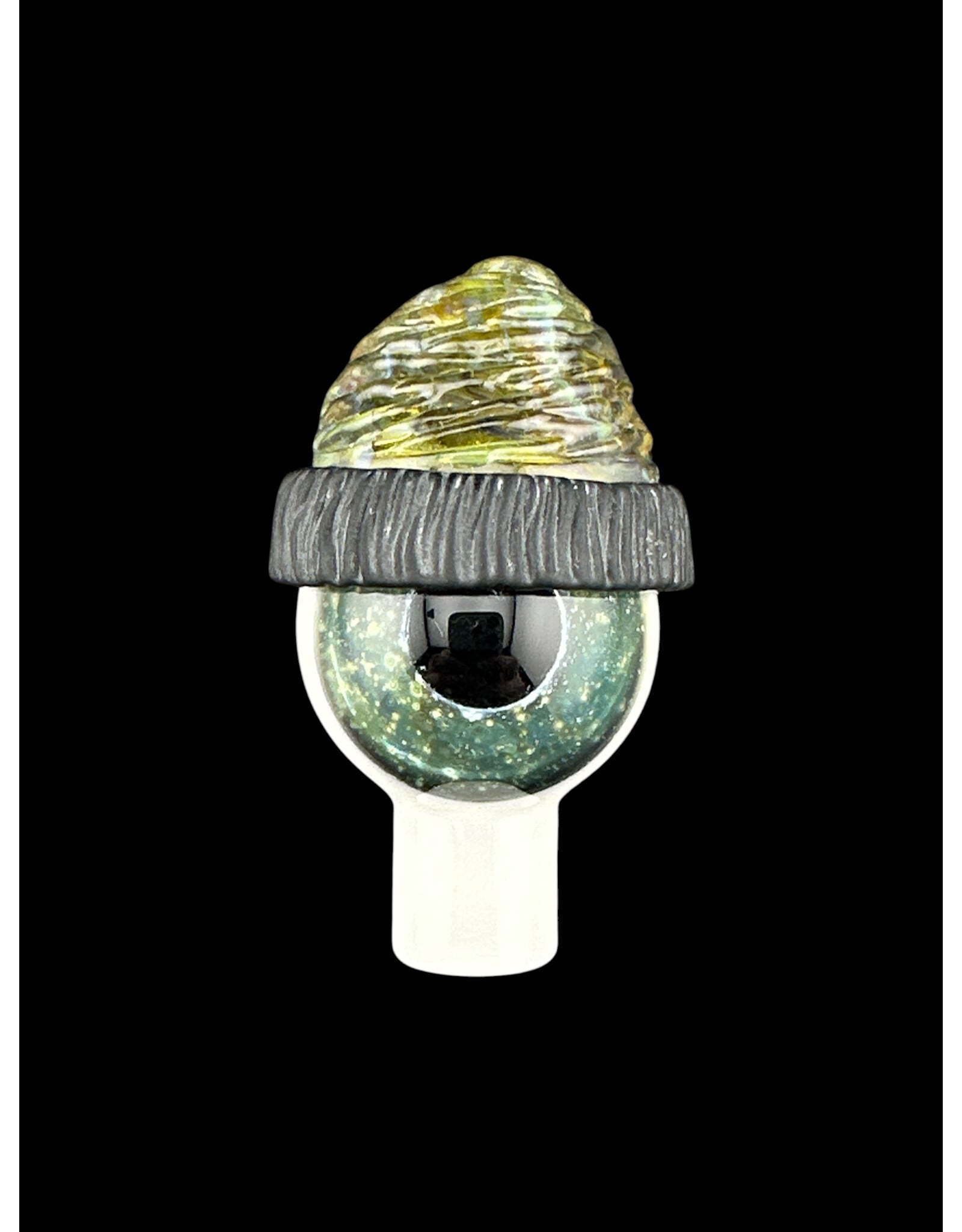 junkie glass Junkie Eyeball With Green Beanie Bubble Cap