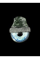 junkie glass Junkie Glass Regular Size Eyeball With Green Beanie Pendant