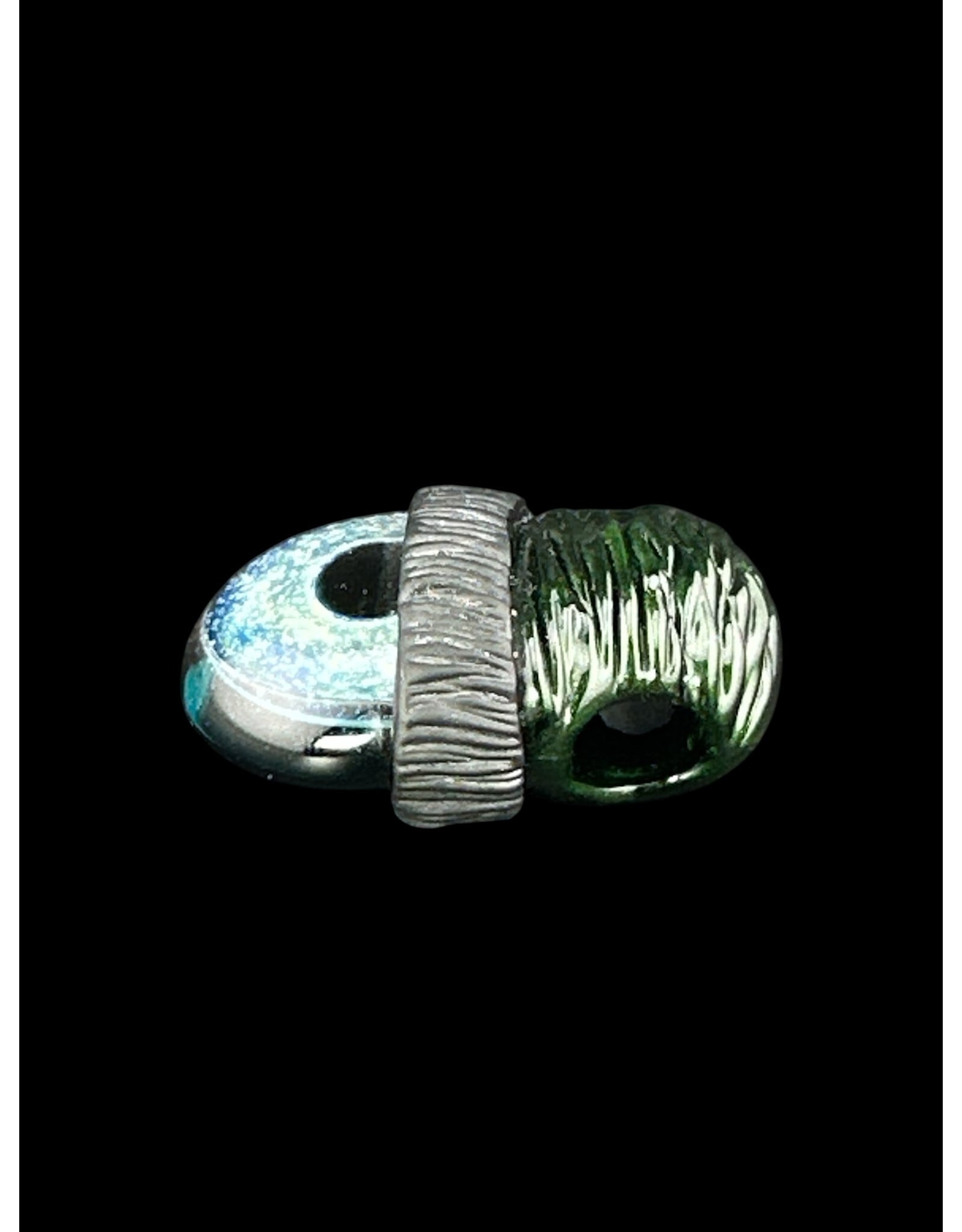 junkie glass Junkie Glass Regular Size Eyeball With Green Beanie Pendant
