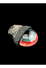 junkie glass Junkie Glass Regular Size Eyeball With Gray Beanie Pendant