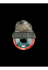 junkie glass Junkie Glass Regular Size Eyeball With Gray Beanie Pendant