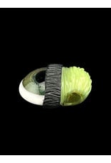 junkie glass Junkie Glass Regular Size Eyeball With Slime Green Beanie Pendant