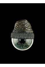 junkie glass Junkie Glass Regular Size Eyeball With Bronze Beanie Pendant