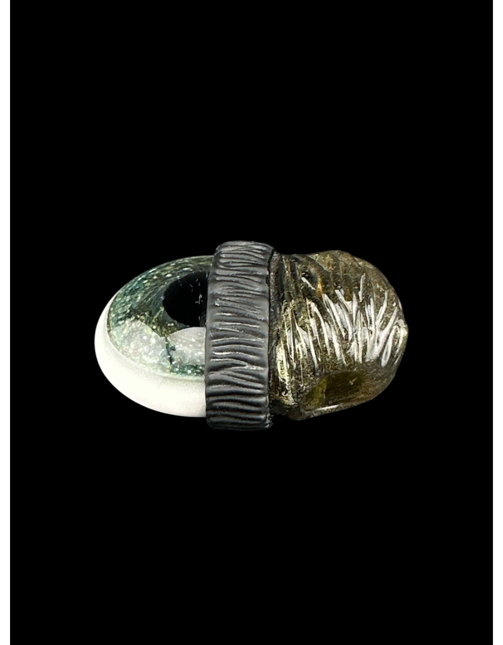 junkie glass Junkie Glass Regular Size Eyeball With Bronze Beanie Pendant