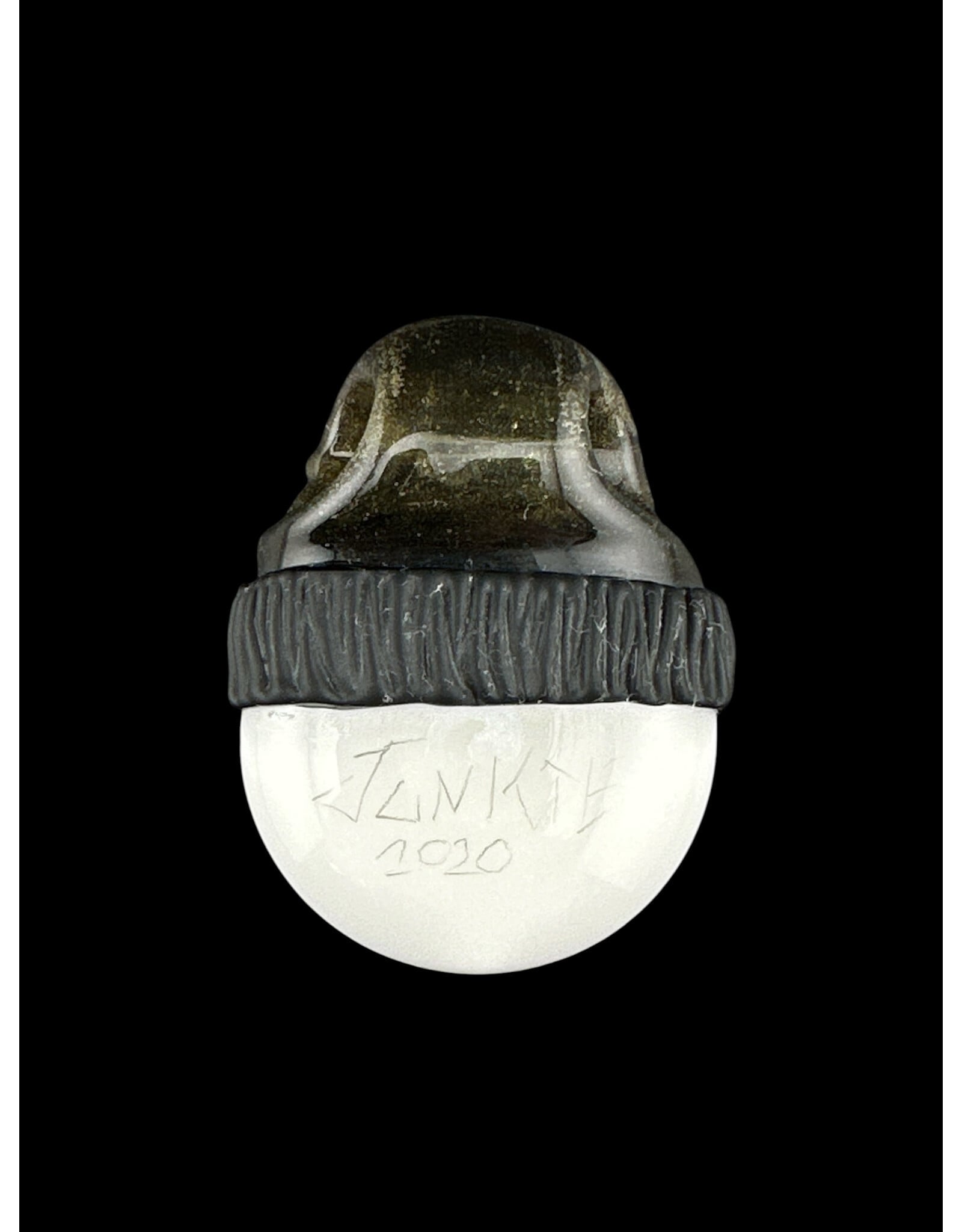 junkie glass Junkie Glass Regular Size Eyeball With Bronze Beanie Pendant