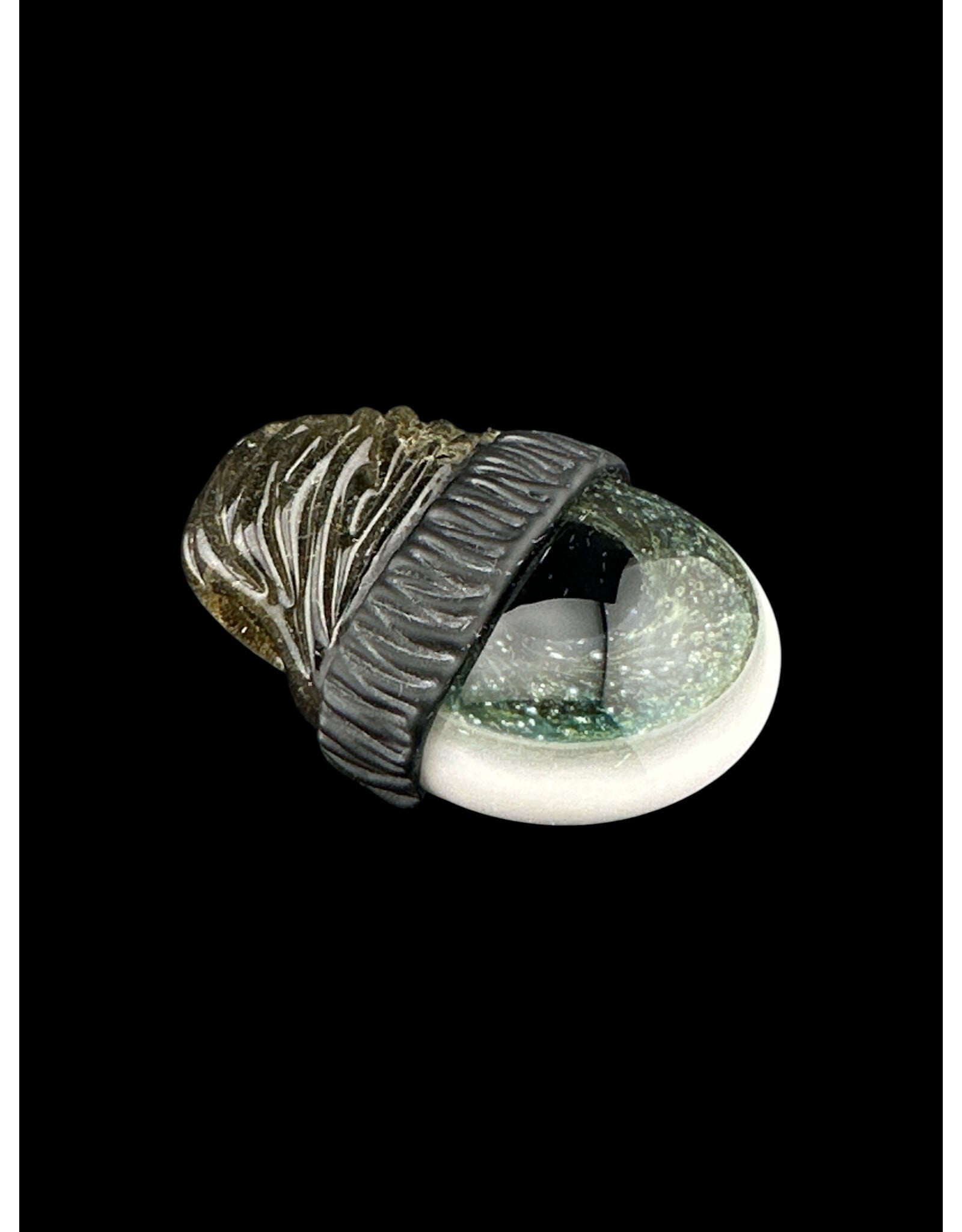 junkie glass Junkie Glass Regular Size Eyeball With Bronze Beanie Pendant