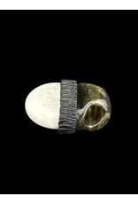 junkie glass Junkie Glass Regular Size Eyeball With Bronze Beanie Pendant